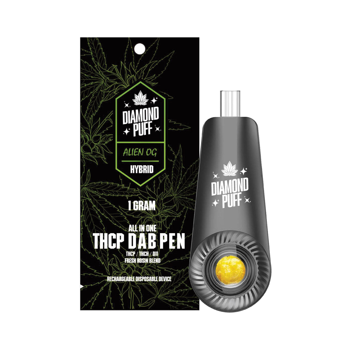 Diamond Puff 1g THCP Dab Pen Disposable 5ct Display