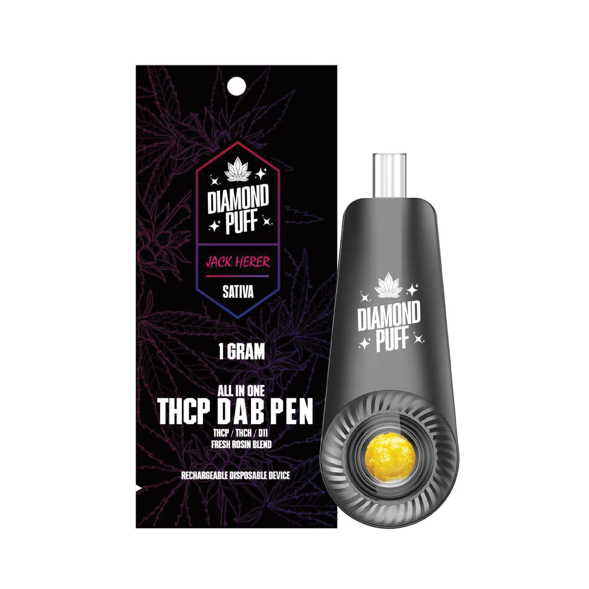 Diamond Puff 1g THCP Dab Pen Disposable 5ct Display