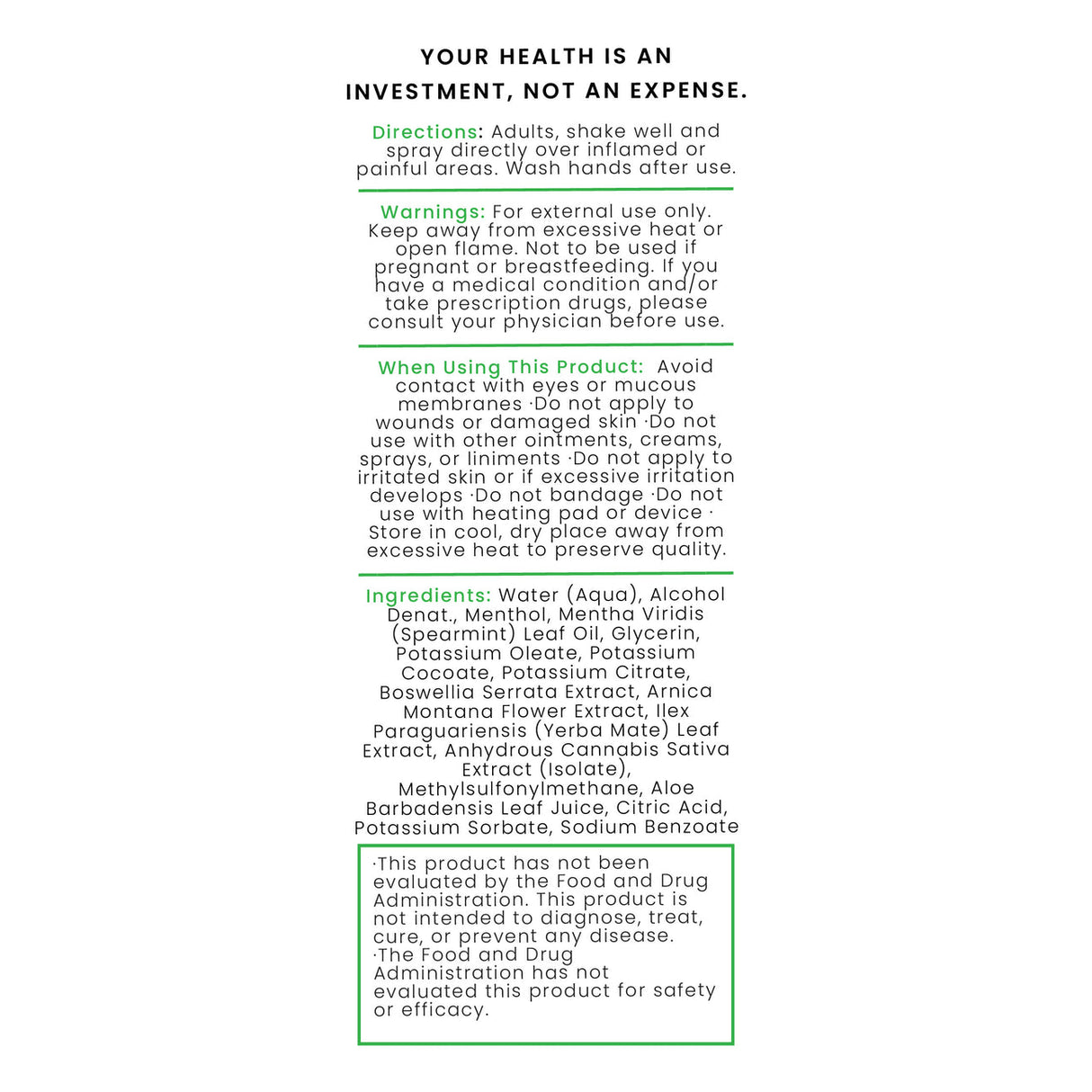 FLEXCBD 2000mg Topical Spray