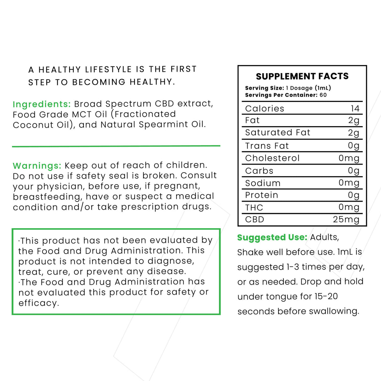 FlexCBD Tincture Dietary Supplement 1500MG