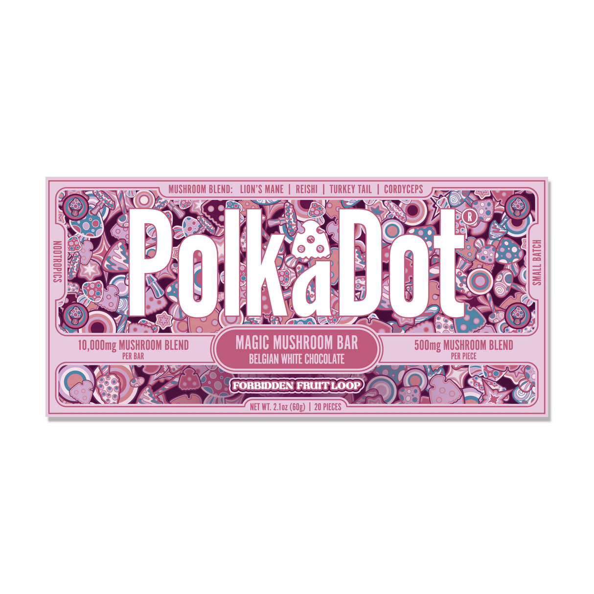 PolkaDot 4000mg Mushroom Chocolate 10ct Display
