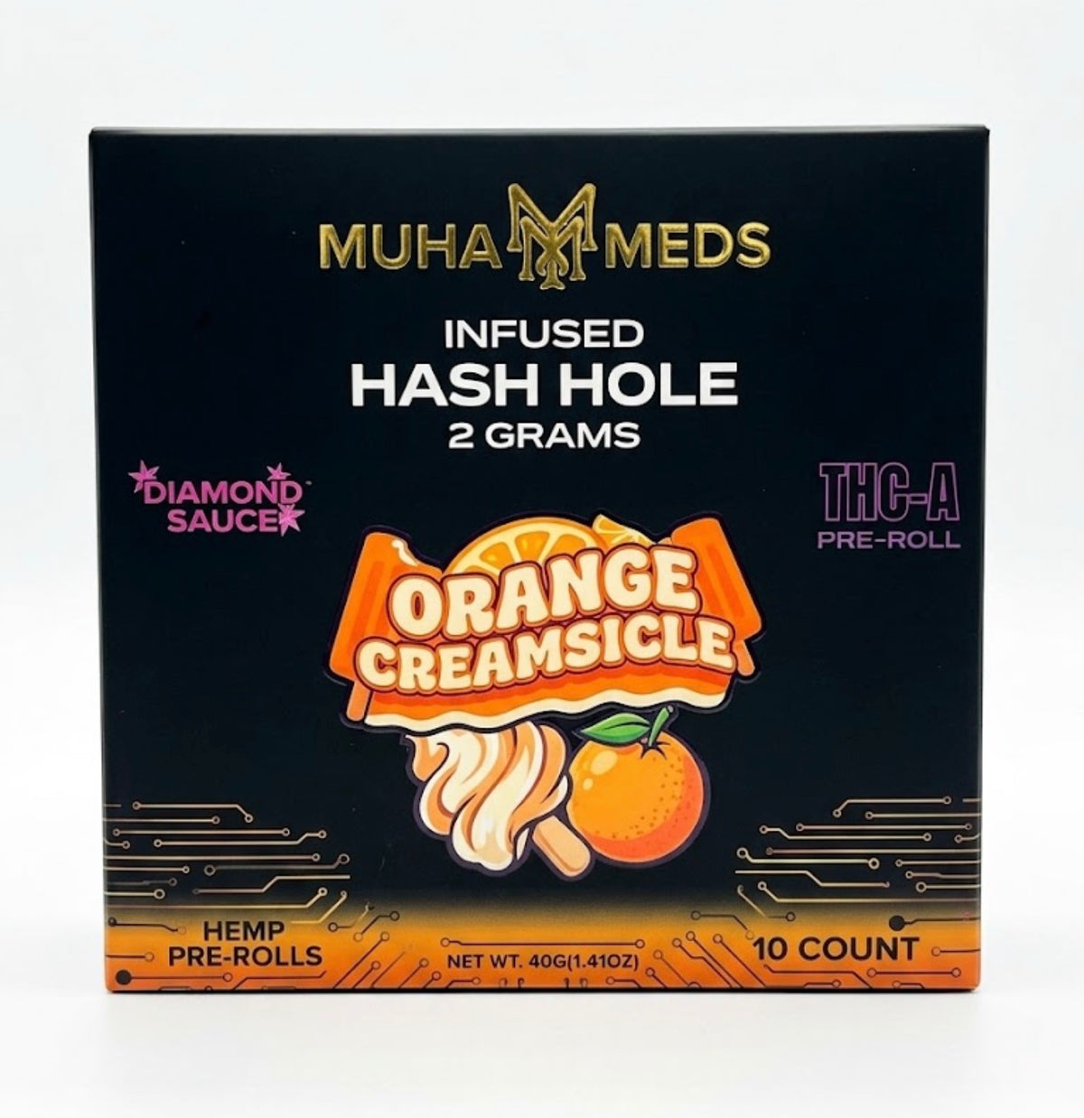 MUHA MEDS Hash Hole 2G pre roll 10Ct