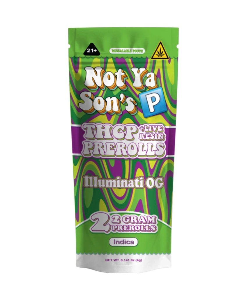 Not Ya Son's Weed 4g 2ct THC-P Prerolls 10ct Display