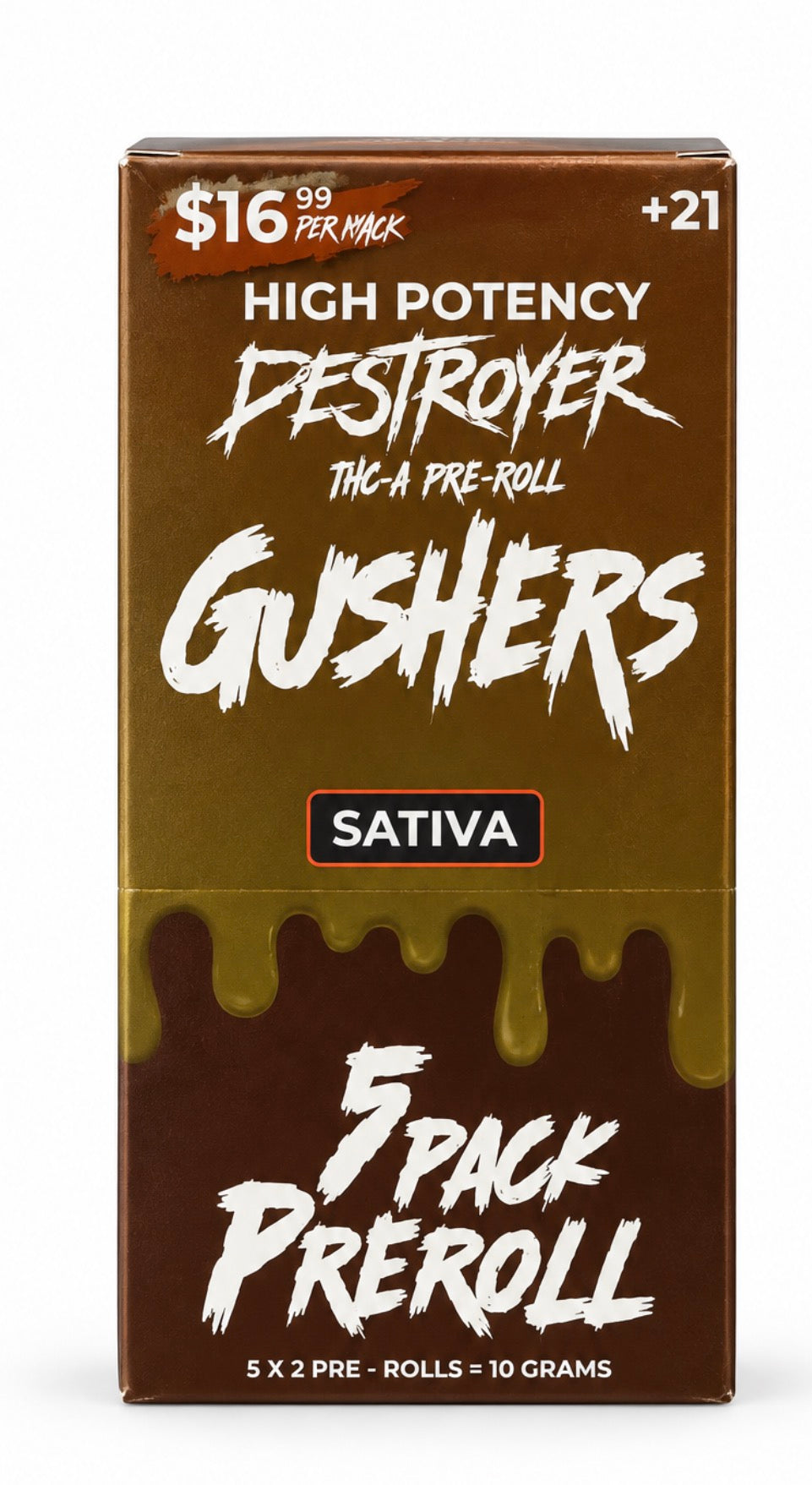 DESTROYER THC-A Pre Roll 5 Pk 10G