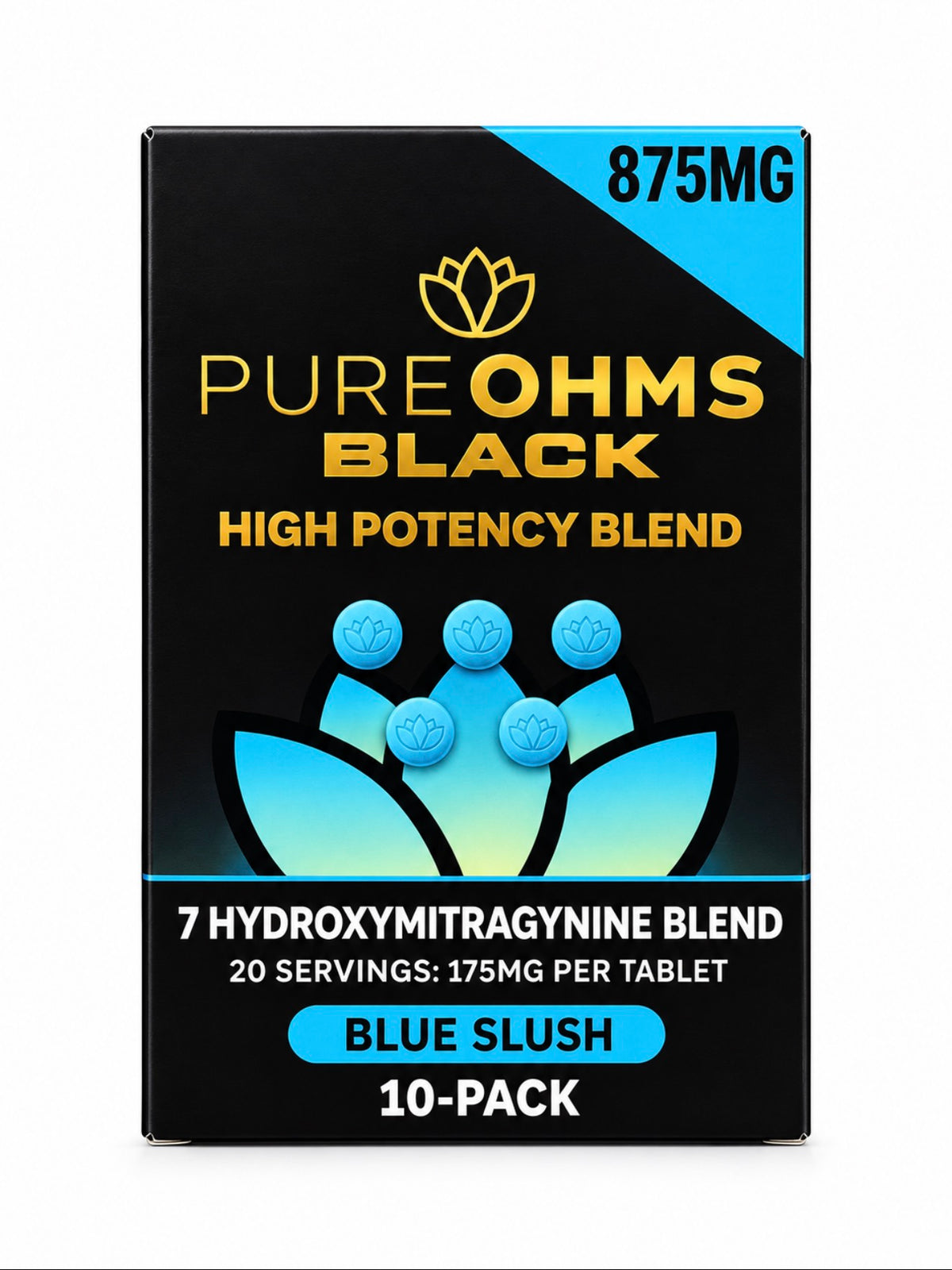 Pure ohms black 875mg