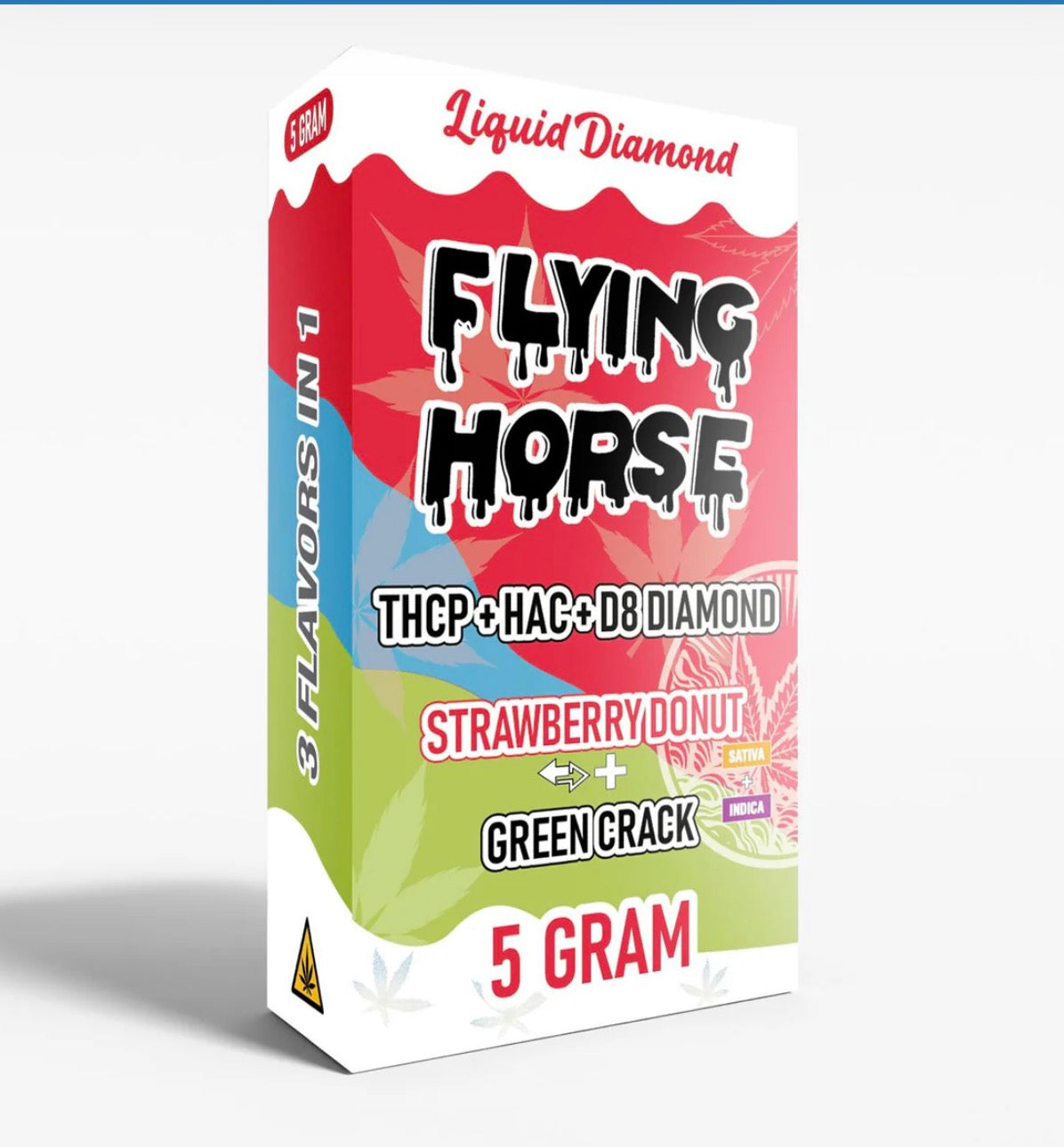 FLYING HORSE 5GM LIQUID DIAMOND DISP 5CT/BX - 3 FLAVORS IN 1