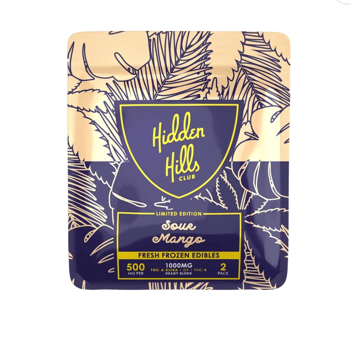 Hidden hills club 1,000 MG 500MG Edibles (2 ct)