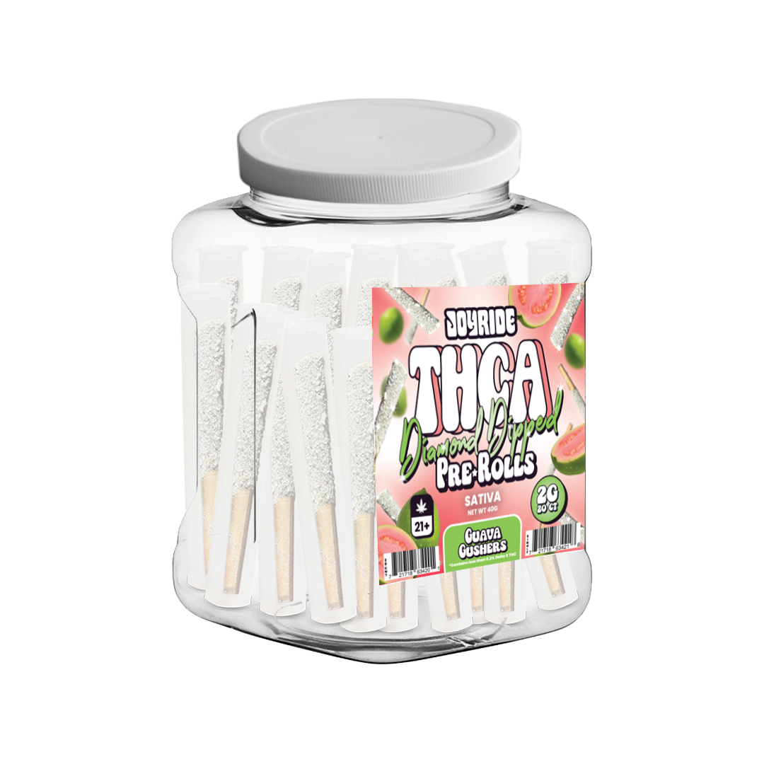 Joyride 2g Diamond Coated Prerolls 20ct Tub Display