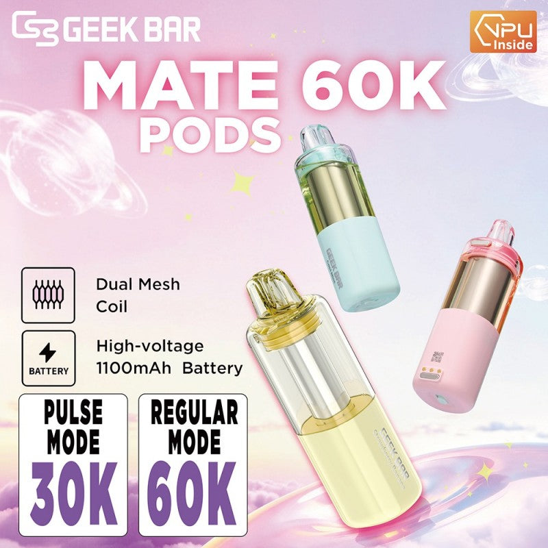 Geekbar Mate 60K Disposable Pod 5ct Display