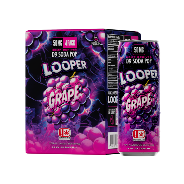 Looper High Potency 50mg D9 Soda Pop 4ct Display