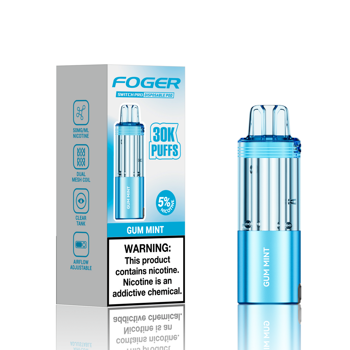 Foger Switch Pro 30K Disposable POD 5ct Display