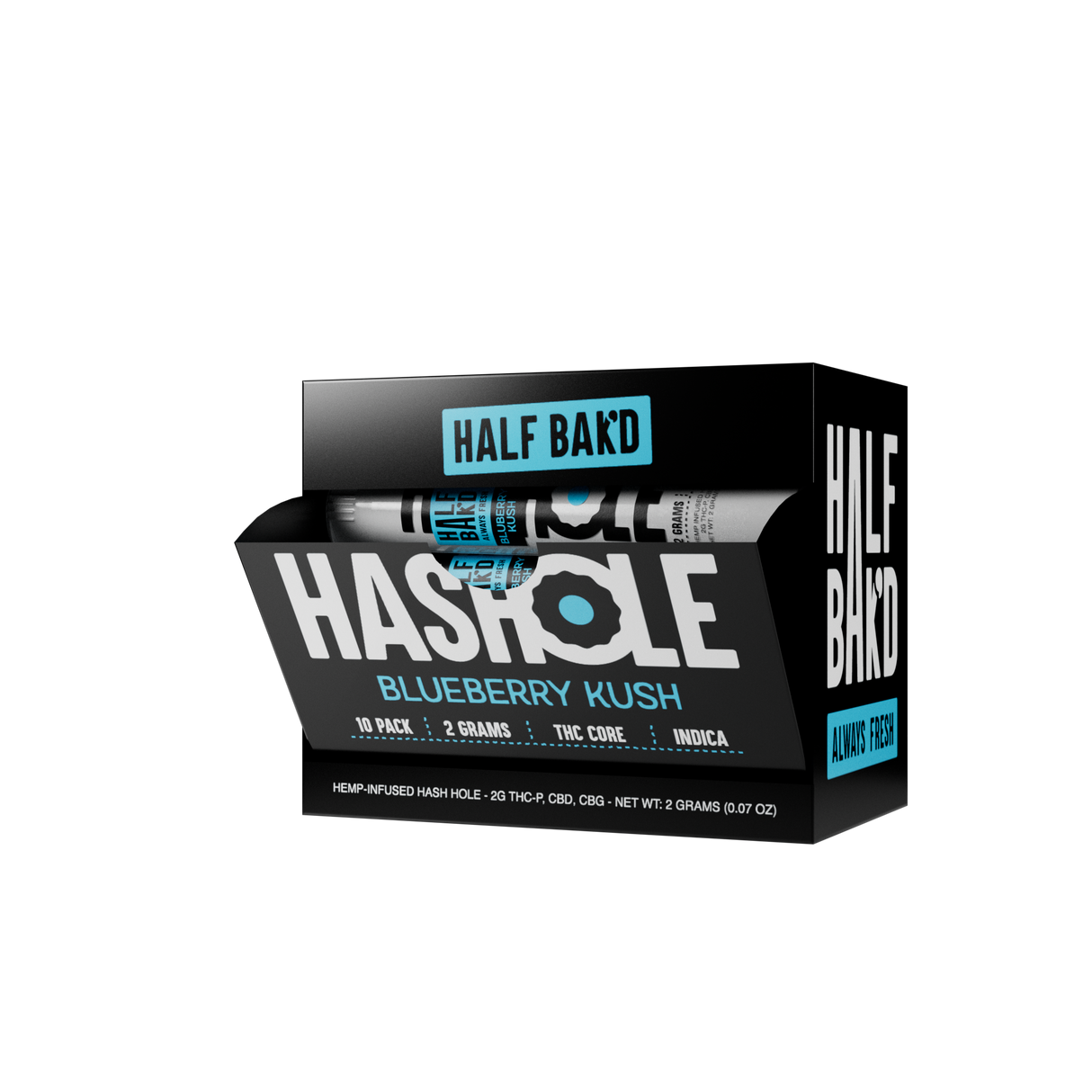 Half Bak'd 2g THC-P Hashholes 10ct Display