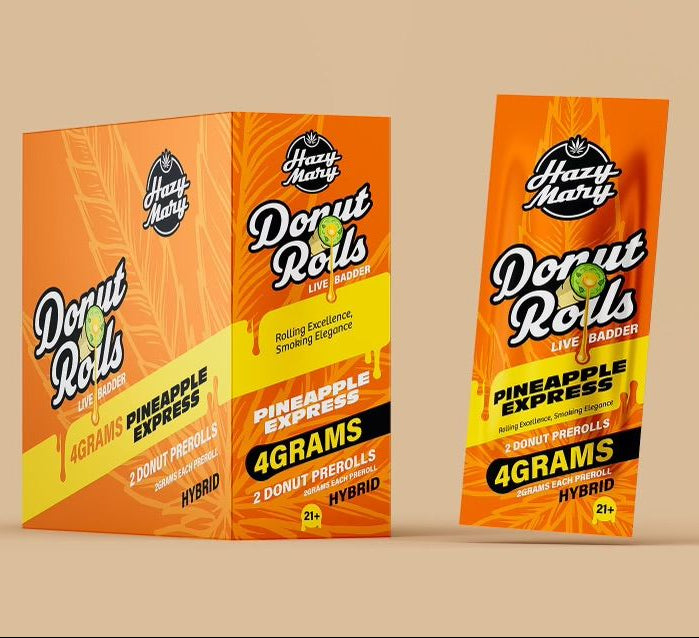 Hazy Mary 4g/2ct Donut Rolls 10ct Display