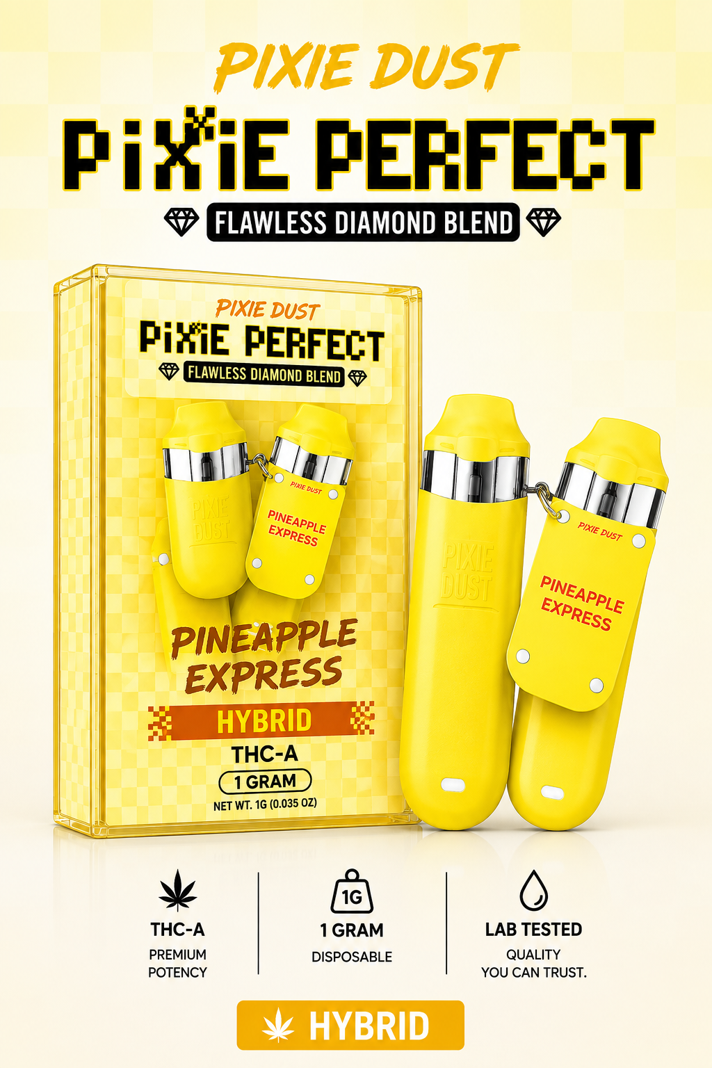 Pixie Perfect THC-A Disposable Vape – 1 Gram – 5 Ct Display