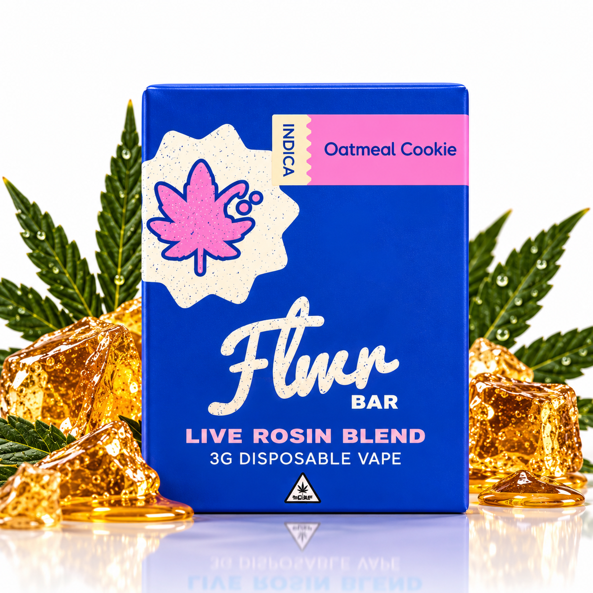 FLWR Bar 3G Live Rosin Blend — 5 Count Display
