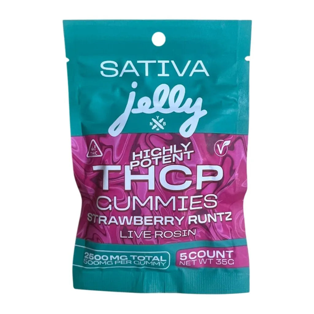 Jelly 2,500mg 5pack THC-P Assorted Flavor Gummies 30ct Display