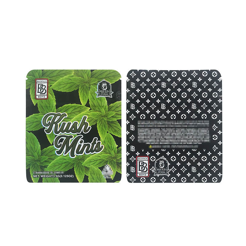 Smell Proof Mylar Bag 3.5g Kush Mints 100ct