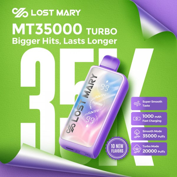Lost Mary MT35000 Turbo 5ct Display