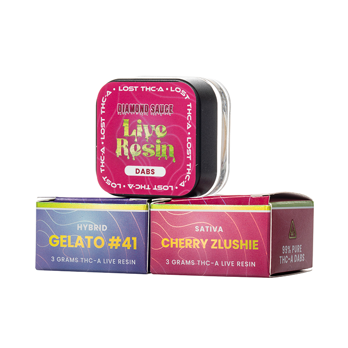 Lost Diamond Sauce 3 g Live Resin Dabs 5ct Display