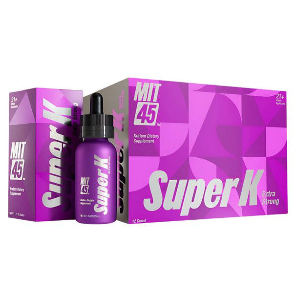 MIT45 Super K Extra Strength 1oz Kratom Shot 12ct Display