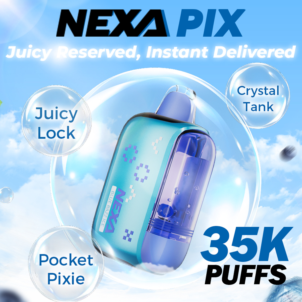 Nexa Pix 35K Nicotine Disposable 5ct Display