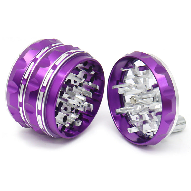 Aluminum 63MM Hand Crank Grinder 6ct Display