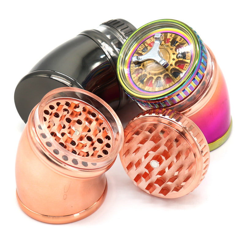 Aluminum 73MM BlackJack Curved Grinder 6ct Display