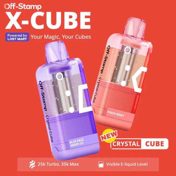 Off-Stamp X-Cube Crystal 35K Disposable POD 5ct Display