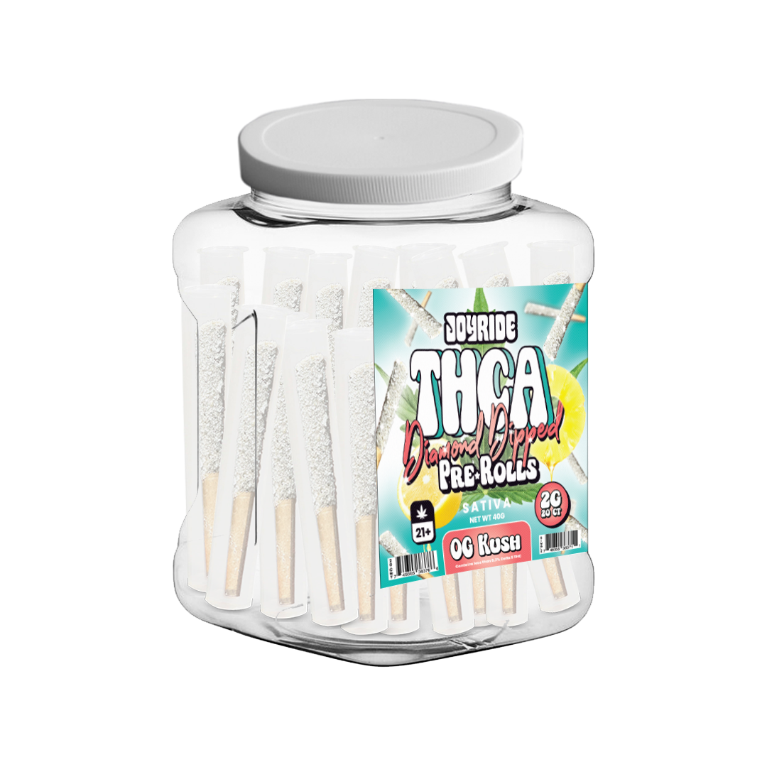 Joyride 2g Diamond Coated Prerolls 20ct Tub Display