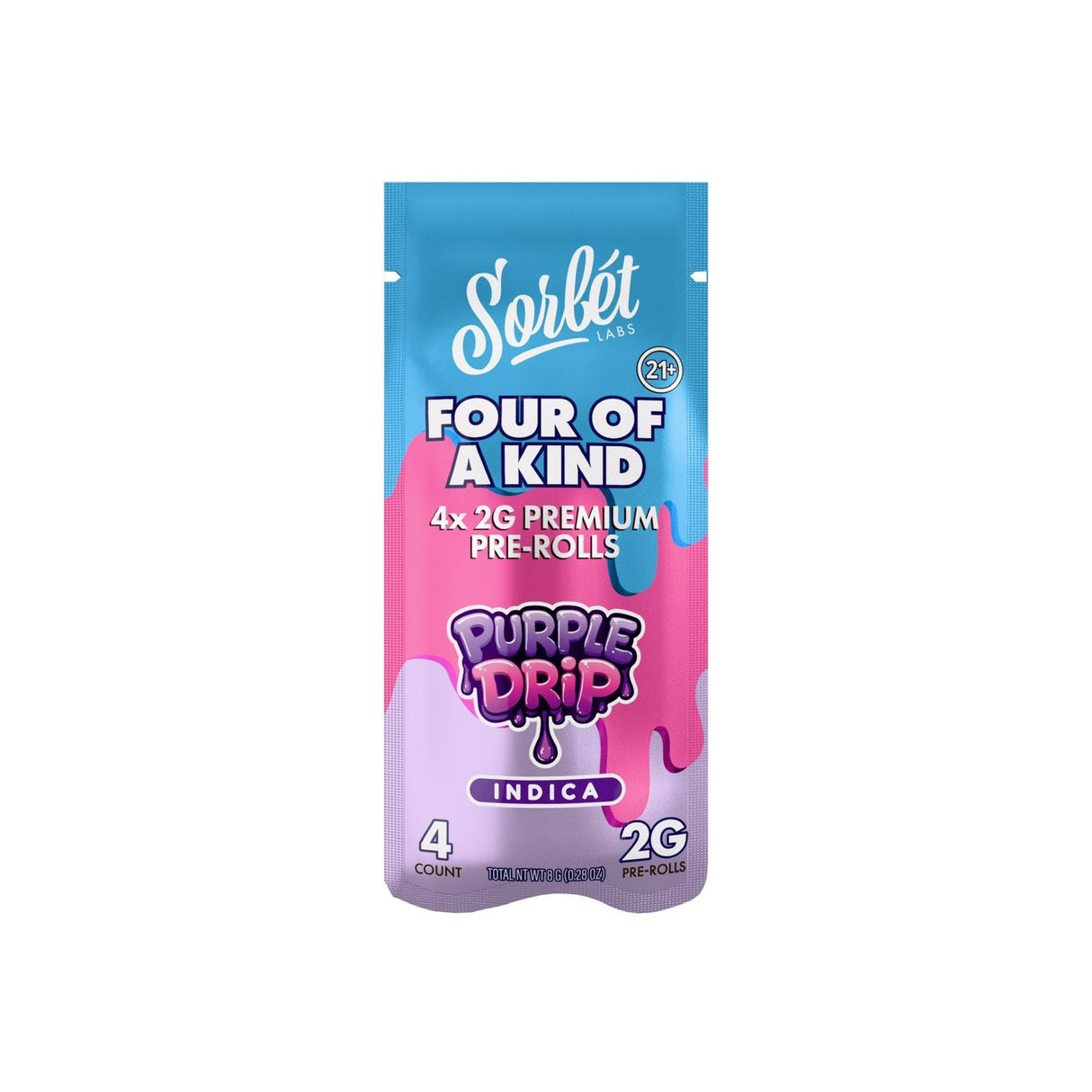 Sorbet Four of a Kind 4ct 2g THC-A Pre Rolls 10ct Display