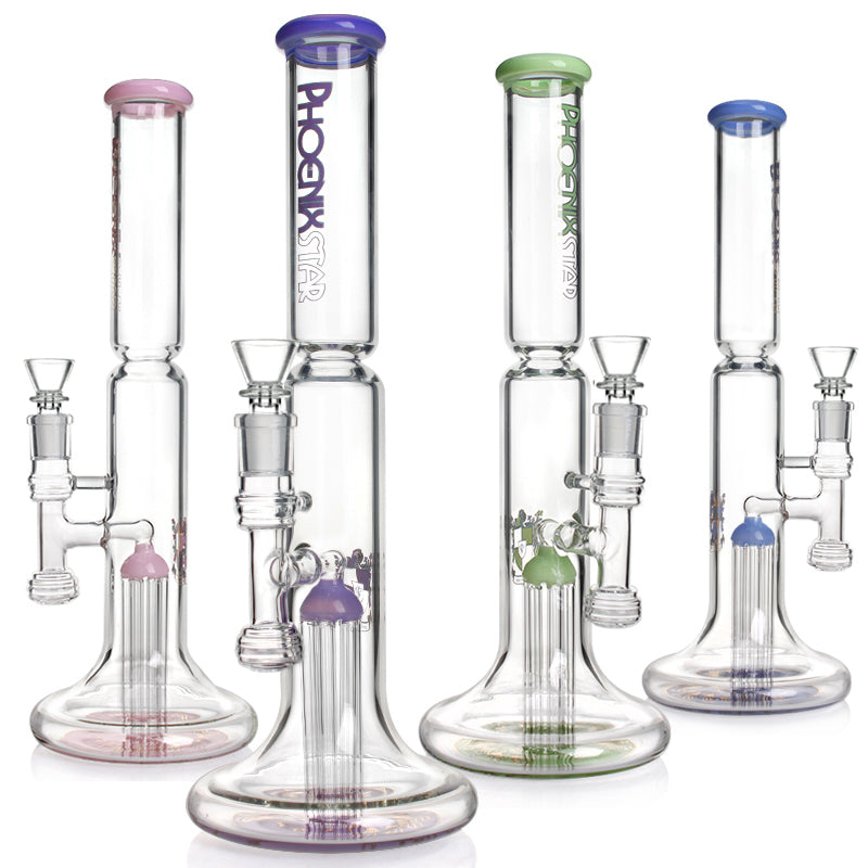 π£ππ«π³π΄π¬ Phoenix Star Glass 15in Water Pipe 6 Arm Tree Perc