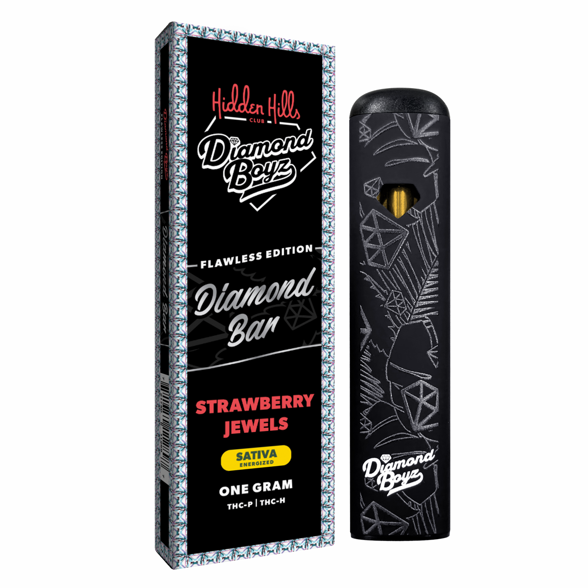 Hidden Hills Diamond Bar 1g Disposable THC-H, THC-P 5ct Display