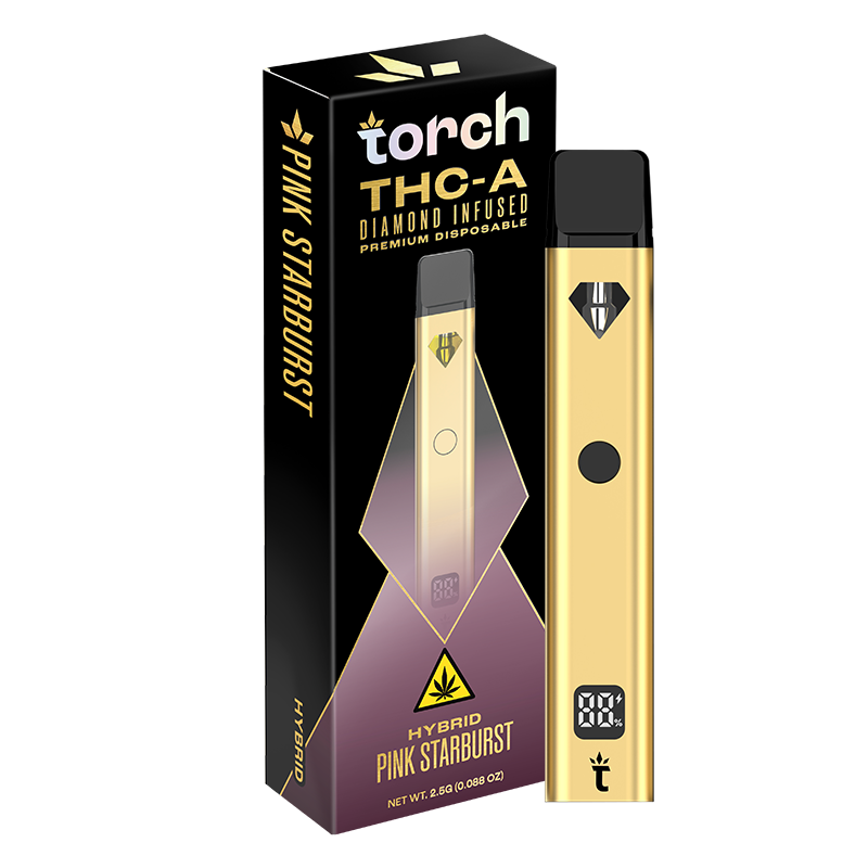 Torch 2.5g Diamond Infused THC-A Disposable 5ct Display
