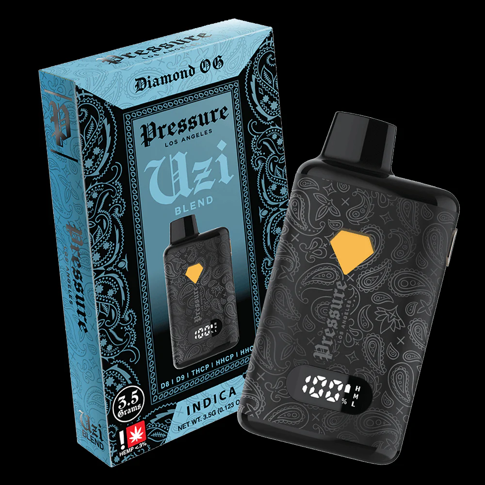 Pressure LA Uzi Blend D8, D9, THC-P, HHCP, HHC 3.5g Dispoable