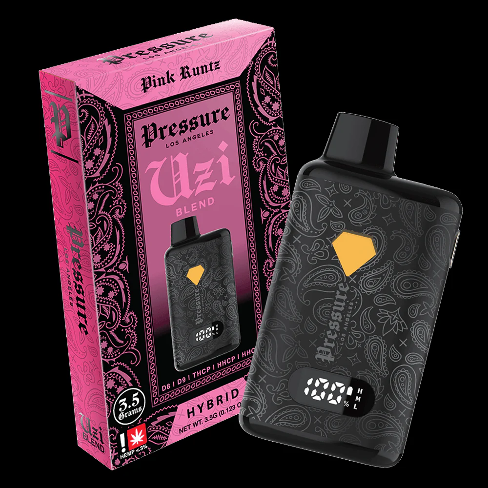 Pressure LA Uzi Blend D8, D9, THC-P, HHCP, HHC 3.5g Dispoable