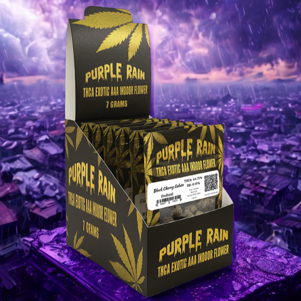 Purple Rain 7g Exotic AAA+ THC-A Flower 10ct Display