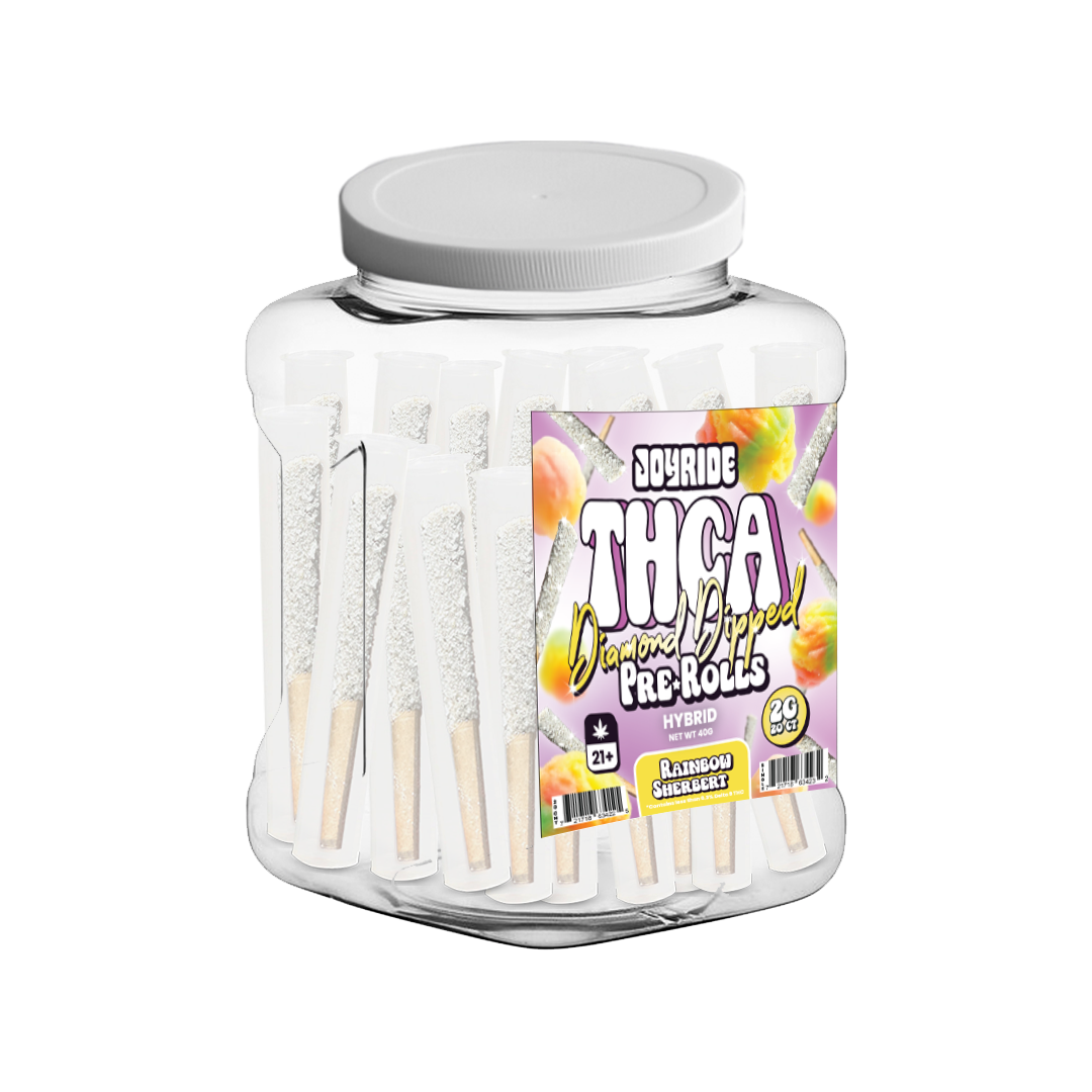 Joyride 2g Diamond Coated Prerolls 20ct Tub Display