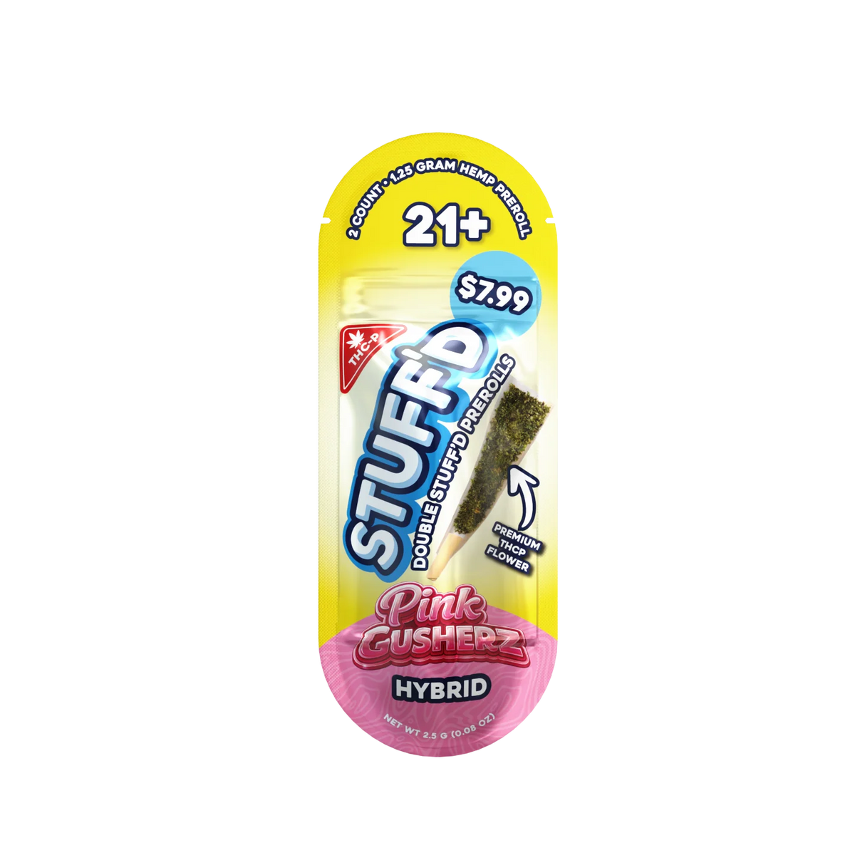 STUFF'D Double Stuffed 2ct Pre Rolls THC-P 10ct Display MSRP $7.99