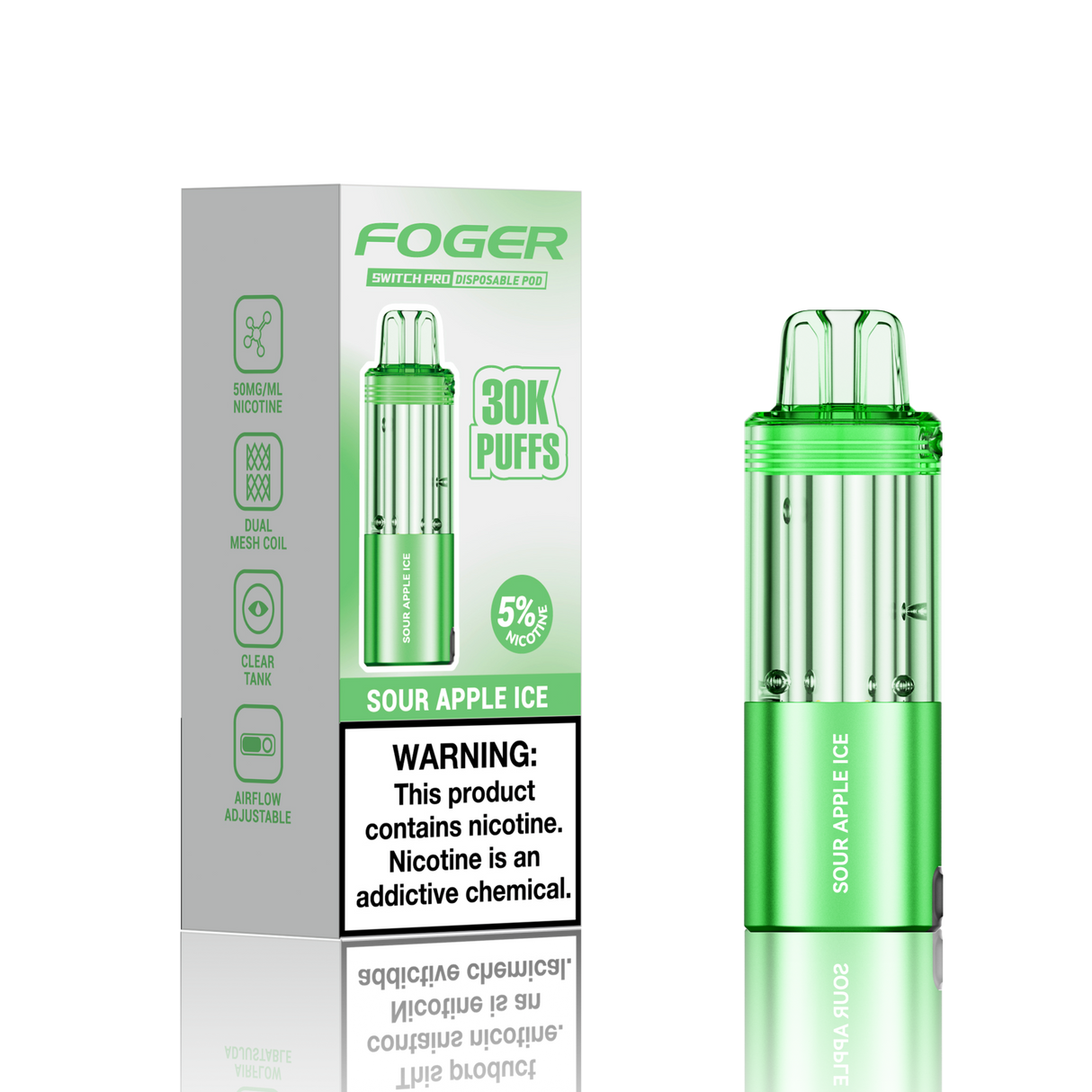 Foger Switch Pro 30K Disposable POD 5ct Display