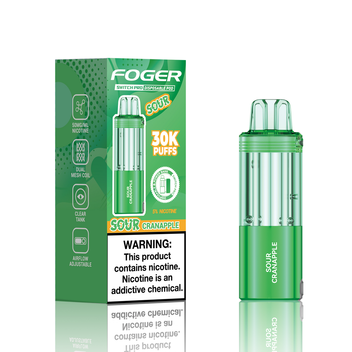 Foger Switch Pro 30K Disposable POD 5ct Display