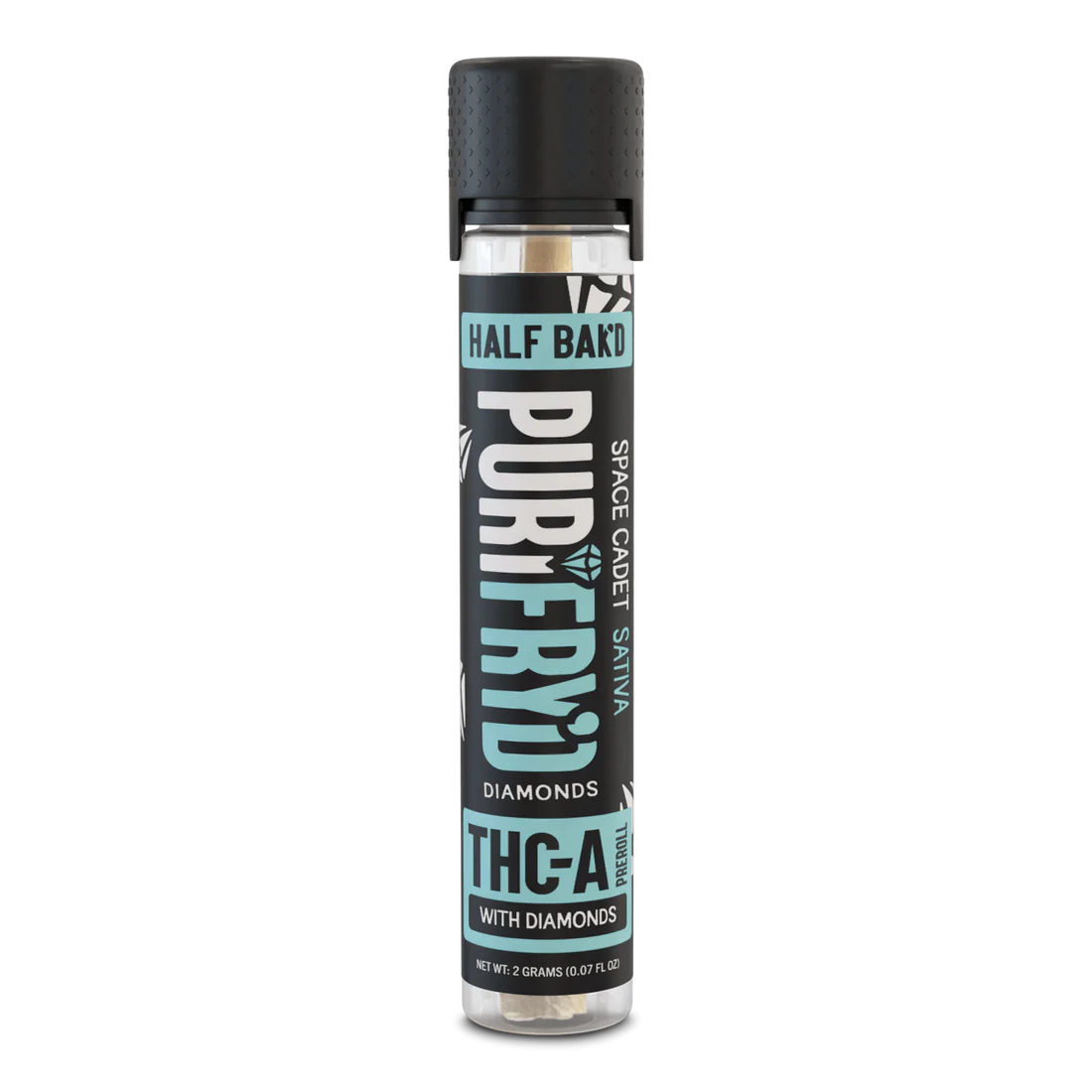 Half Bak'd Single Purifry'd 2g THC-A Diamonds Pre-Roll 20ct Box
