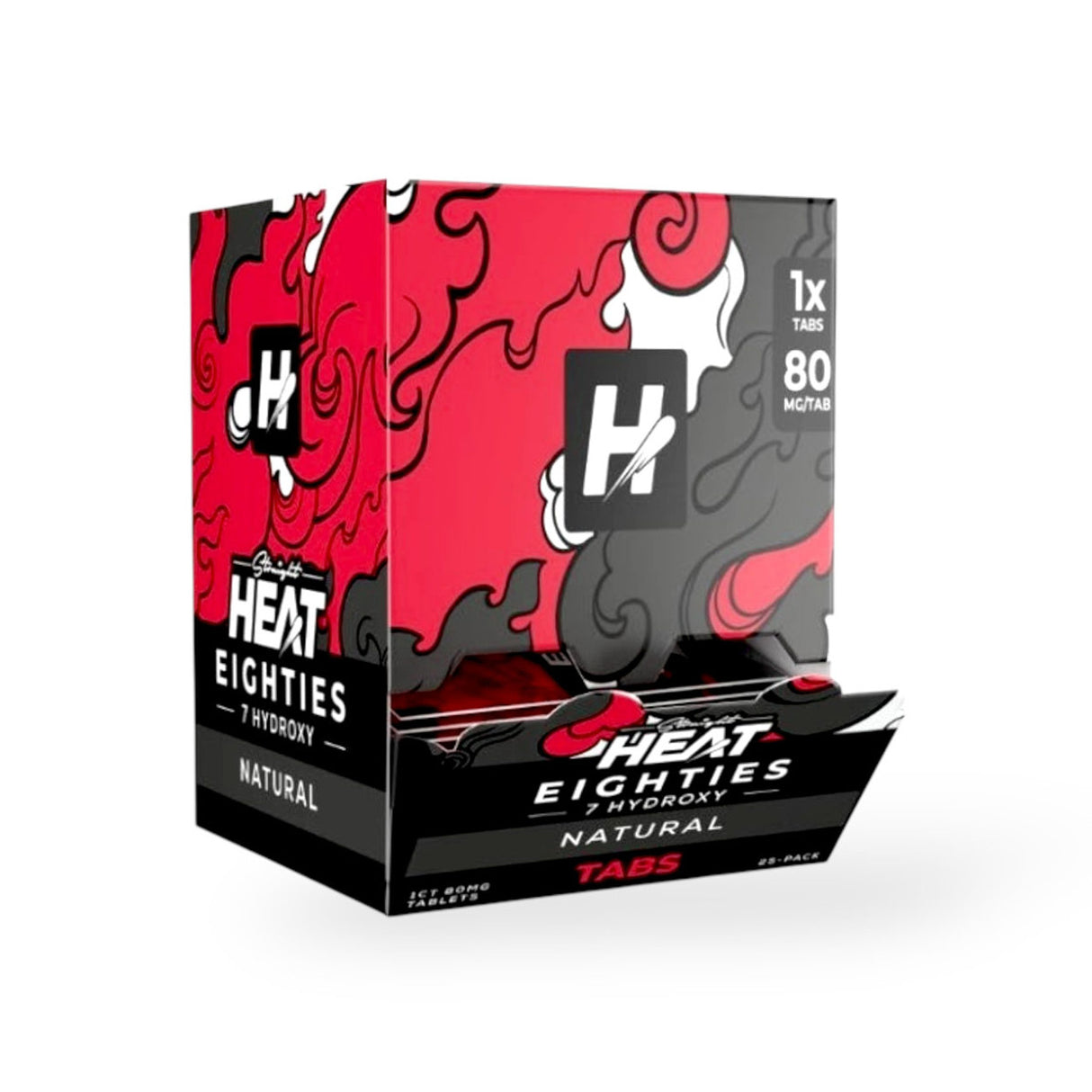 Heat Eighties 80 mg 7-Hydroxy Single Tablets 25ct Display