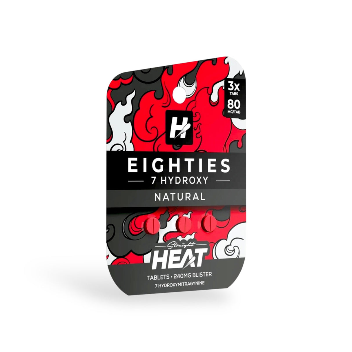 Heat Eighties 80 mg 3 pack 7-Hydroxy Tablets 10ct Display