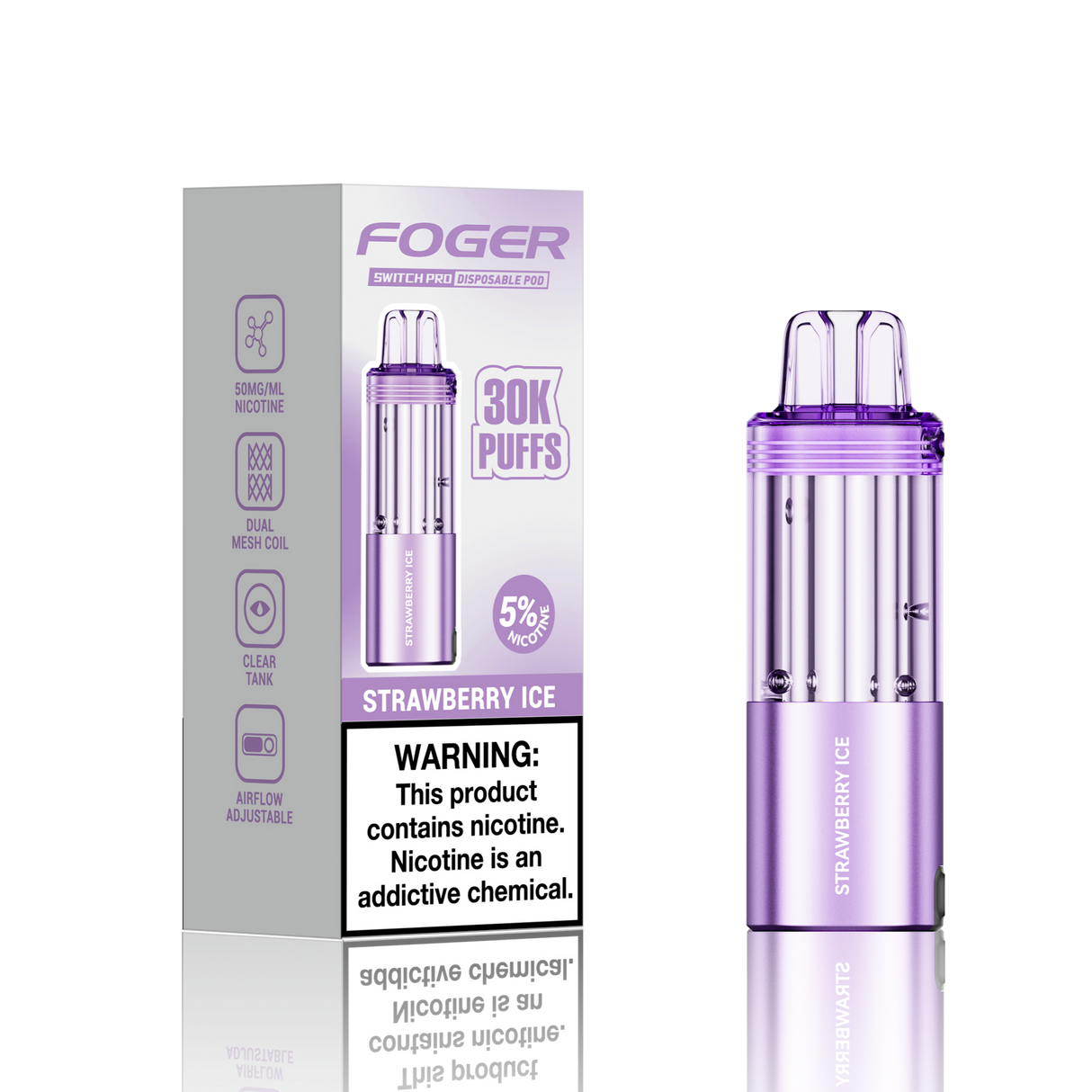 Foger Switch Pro 30K Disposable POD 5ct Display