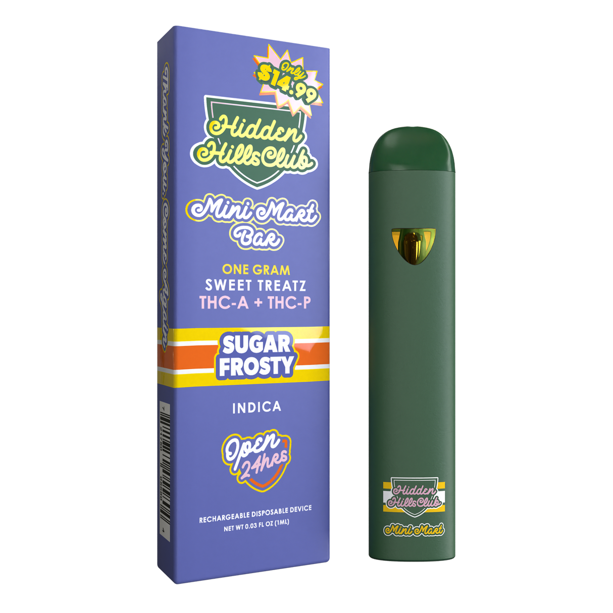 Hidden Hills Mini Mart Sweet Treatz 1g Disposable 5ct Display