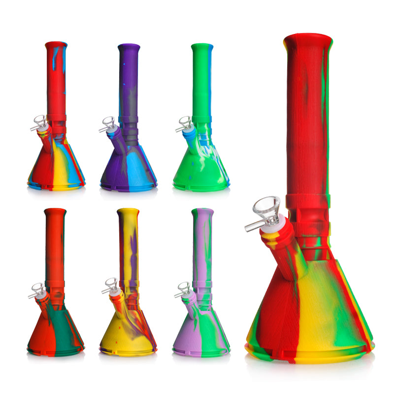𝗧𝗫-𝟭𝟮𝟵 Silicone Beaker 12.5in Water Pipe