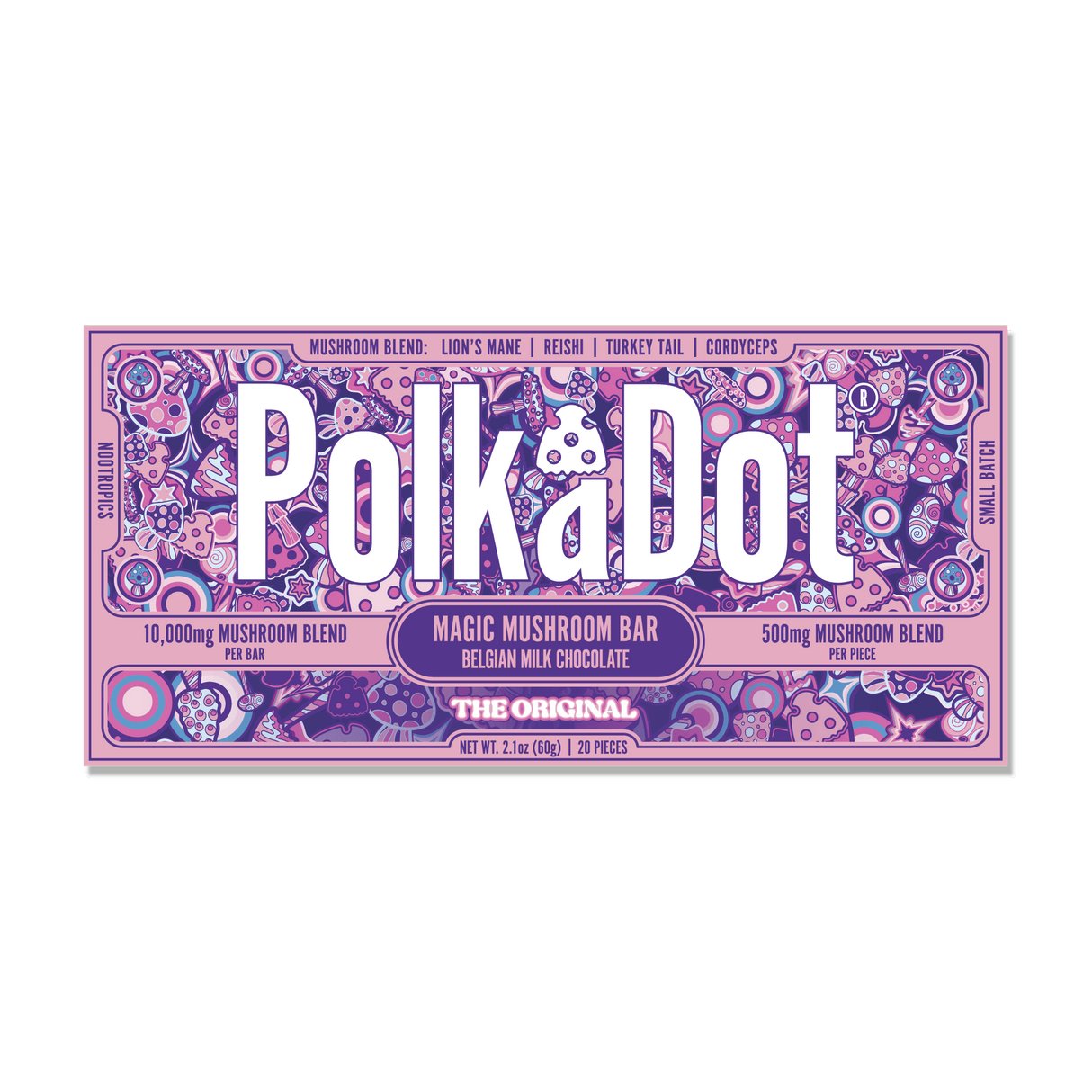 PolkaDot 4000mg Mushroom Chocolate 10ct Display