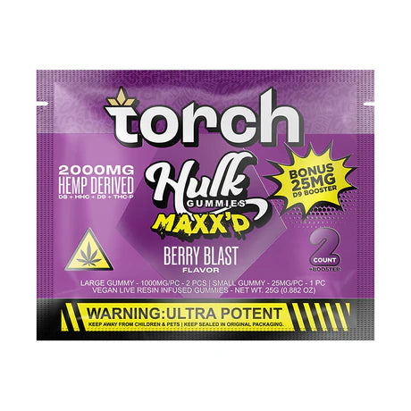 Torch 2000mg Hulk Maxx'd Gummies 20ct Display)