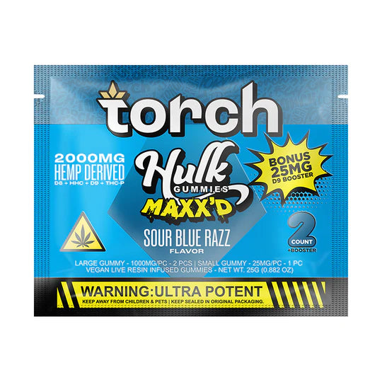 Torch 2000mg Hulk Maxx'd Gummies 20ct Display)