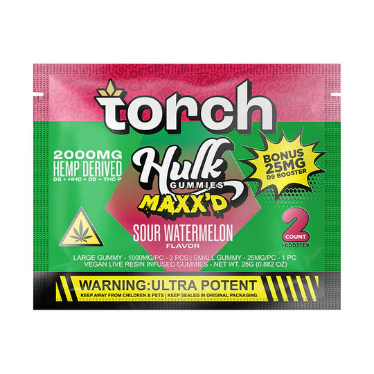 Torch 2000mg Hulk Maxx'd Gummies 20ct Display)